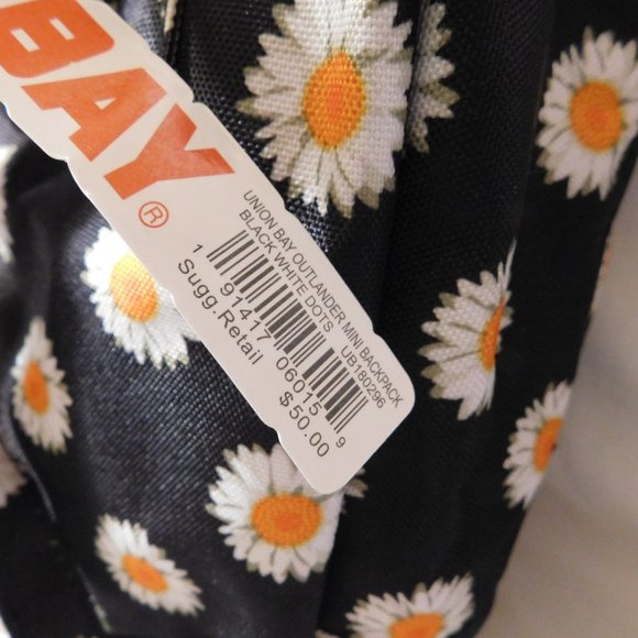Union Bay Mini Backpack and Phone Case Wallet with Sunflower Designs NWT - Picture 4 of 10